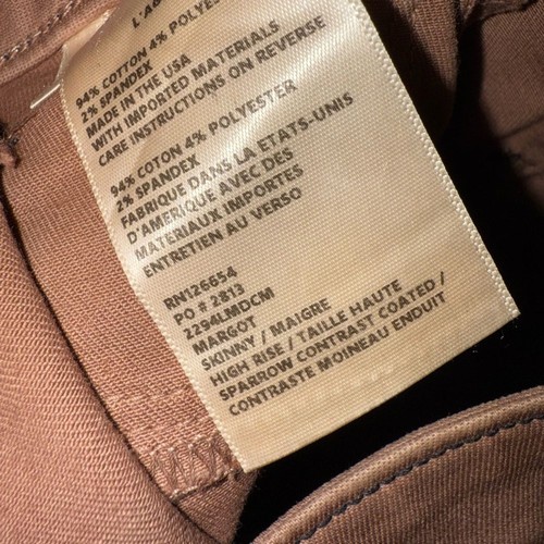 L’Agence women’s Margot Skinny High Rise Sparrow Contrast Coated Skinny Jeans 29 - Picture 10 of 15