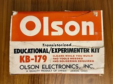 RARE Vintage Olson Electronics 1967 Transistorized Educational Kit KB-179 As-Is