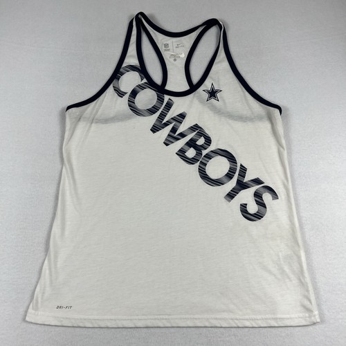 Canotta Dallas Cowboys Nike Dri Fit donna taglia XL bianca NFL