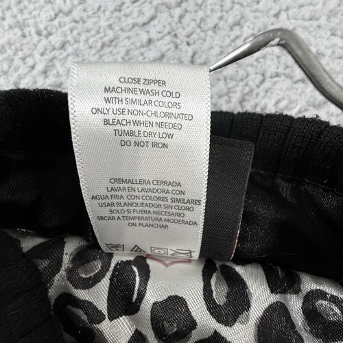 Harley Davidson Mädchen Jacke Mantel Größe 6 100% Polyester schwarz pink - Bild 6 von 11