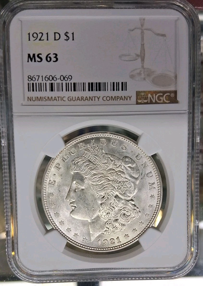 MS 63 Graded 1921 Year Morgan US Dollars (1878-1921) for sale | eBay