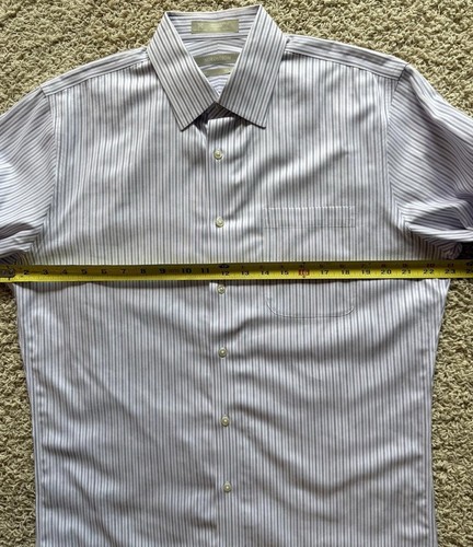 Herren Nordstrom weiß lila gestreift Trim Fit Hemd Größe 15,5 34/35 - Bild 5 von 5
