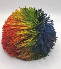 Koosh! Vintage Rainbow Elastic 1990s OddzOn 3.5" Ball