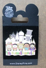 Walt Disney It's A Small World-5 Kids/White Building 3D Trading Pin New on Card