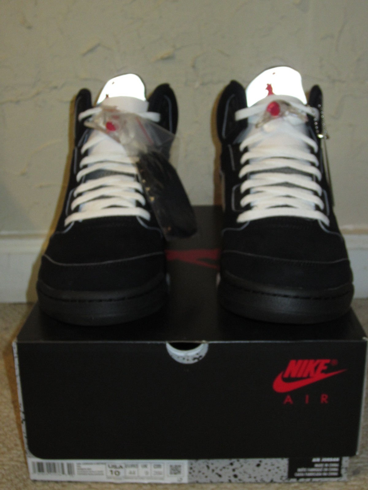 Nike Air Jordan 5 Retro OG Black Metallic Reimagined Silver Men's Size 10 NEW! thumbnail 17