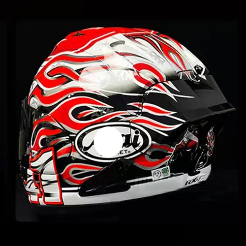Non original Rear Trim Helmet Spoiler For ARAI Corsair-X HAGA GP RX-7X RX-7V - Foto 4 di 7
