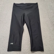 Under Armour Jock Mens Size L Black 3/4 Bodybuilding Spandex Compression Tights 