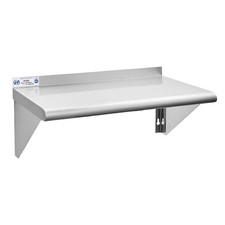 Hally Stainless Steel Shelf 12 x 24 Inches 230 lb, NSF Commercial Wall Mount ...