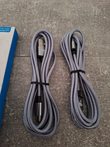 USB C Charger Cable A Type 2m 2 Pack Grey - Picture 4 of 7