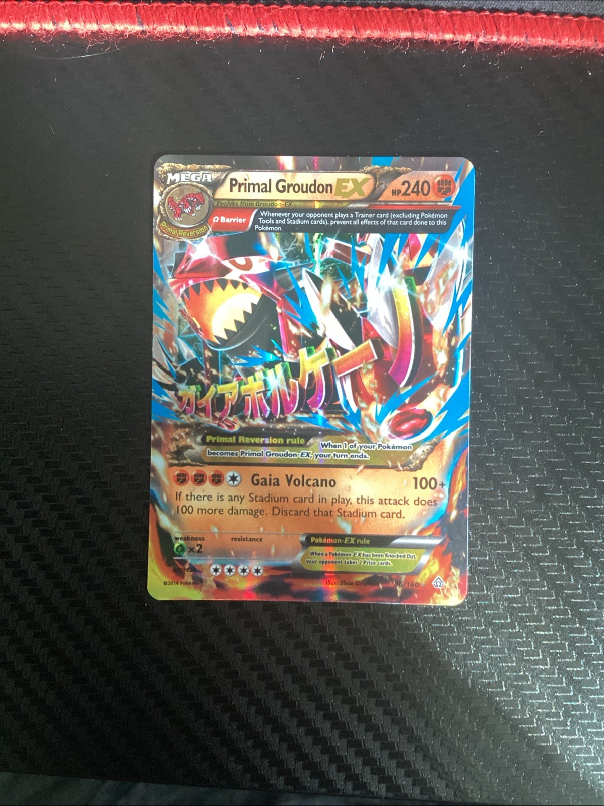 2014 Pokemon Mega Primal Groudon EX Holo Ultra Rare Primal Clash 86/160 NM