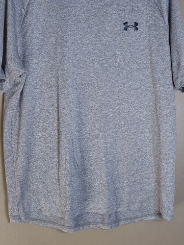 Under Armour The Tech Tee grau leichtes Lauf Gym T-Shirt Herren L - Bild 2 von 10