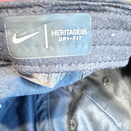 Nike Golf Heritage86 Dri-Fit Hat Cap Navy Eagle Logo Adjustable Strap Back - Picture 7 of 10