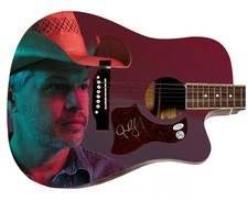 Jason Boland Signed Custom Graphics 1/1 Acoustic Guitar ACOA