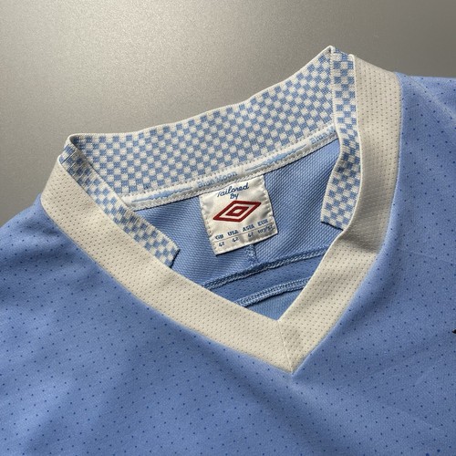 MANCHESTER CITY UMBRO 2011/2012 SOCCER FOOTBALL HOME JERSEY #21 SILVA SIZE “42” - Picture 6 of 19