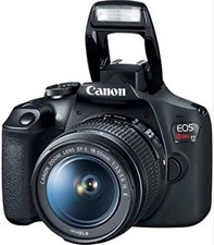 Canon EOS Rebel T7 DSLR Camera Body 2727C002 W/ 18-55mm Lens and Travel Case