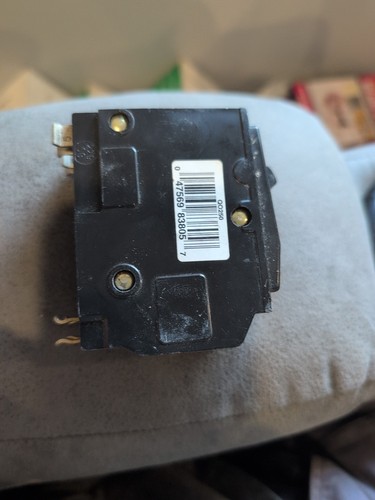 Interruttore Miniatura D QO250 USATO Quadrato 50 AMP, 2 Poli, 120/240 VAC - Foto 2 di 5
