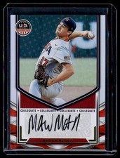 2025 Panini Stars & Stripes USA Baseball Matthew Matthijs Auto USA #NTS-MM