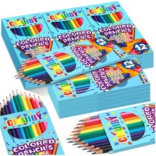 288 Count Bulk Pre-Sharpened Colored Pencils: 24 Packs of 12 Classic Colors