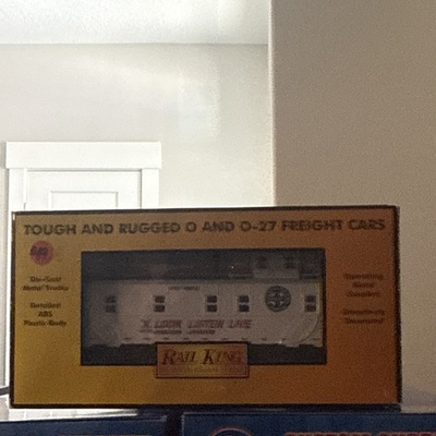 #ad RailKing BNSF Offset Side Steel Caboose O Gauge Analog Control 30 4220C $70.00
