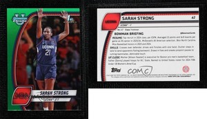 2024-25 Bowman U Chrome Green Refractor /99 Sarah Strong #62