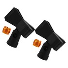  2 Sets Microphone Clip for Stand Universal Handheld Clips Holder