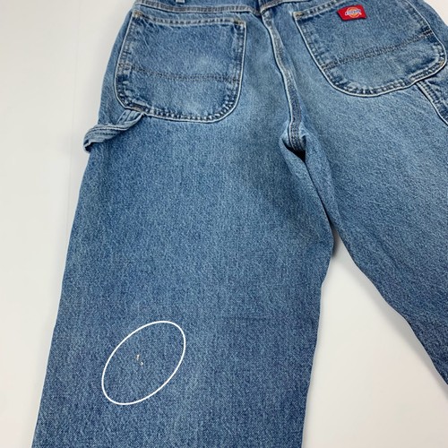 Dickies Carpenter Jeans Relaxed Fit Tapered Blau Denim Hose Gebeizt Größe 30 - Bild 15 von 15
