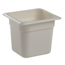 Cambro 66CW148 1/6 Size 6 in Deep White Camwear Food Pan
