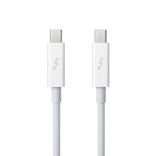 Original Apple Thunderbolt 2 Cable 2m WHITE MD861LL/A A1410 NOBOX Mac 20Gbit MBC - Afbeelding 2 van 2
