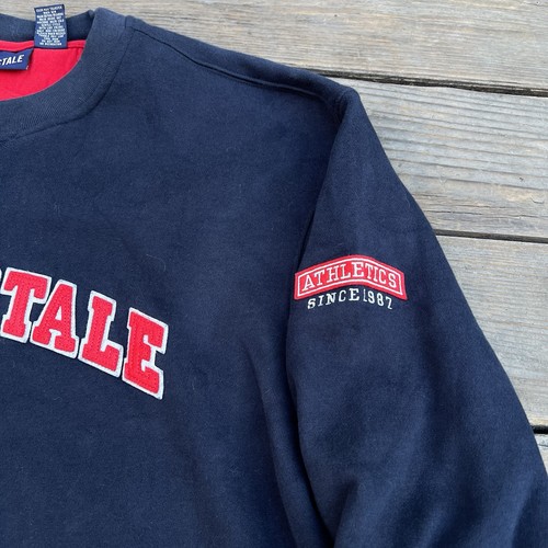 Felpa girocollo vintage Aeropostale uomo taglia XL blu navy skate Y2K - Foto 3 di 9