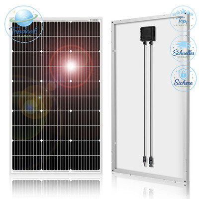 Solarpanel 100W 18V Monokristallin Solarmodul für 12V Batterien Camping