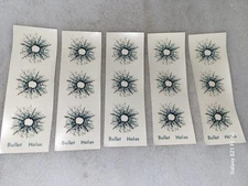 15 Vinyl Bullet Hole Water Slide Window Decals  