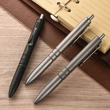 Titanium Alloy Tactical Pen with Clip EDC Ballpoint Pen Outdoor Writing Tool