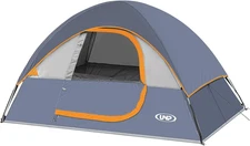 Camping Tent 2 Person, Waterproof Windproof with Rainfly 2 2 person, Grey