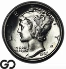 1937-S Mercury Dime, Frosty Gem BU++