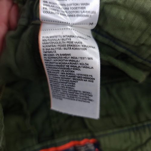 Superdry Pantalón Hombre 32x29 Core Cargo Verde Pierna Recta Militar Utilitario - Imagen 11 de 11