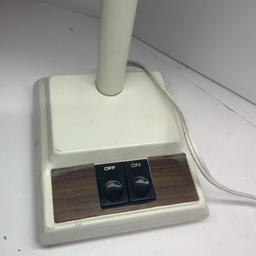 VTG Vintage Underwriters Laboratories White Bankers Desk Lamp 18" Fluorescent - Picture 3 of 8
