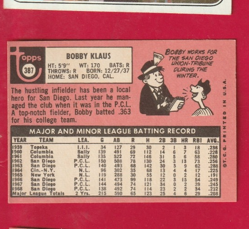 1969 Topps Baseball cards EX-MT NR-MT 278-499 You Choose STRICTLY GRADED JL25 - Picture 181 of 381
