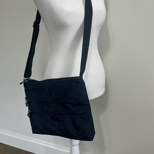 Kipling Alvar Umhängetasche blau Nylon Handtasche leicht Reise Messenger Damen - Bild 3 von 17