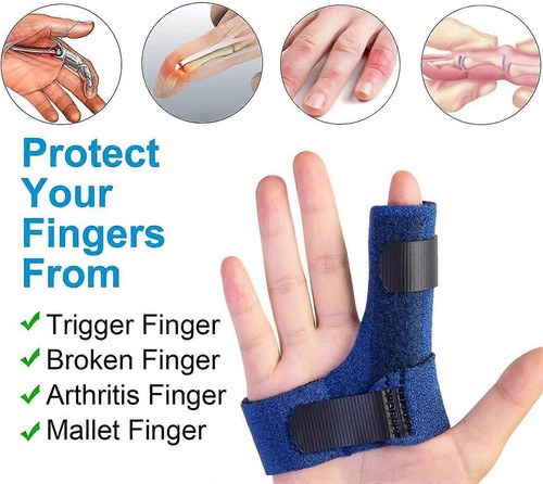 Sumifun Fingerbandage, Triggerfingerschiene für Zeigefinger Mittelring Pinky Finger - Bild 3 von 5