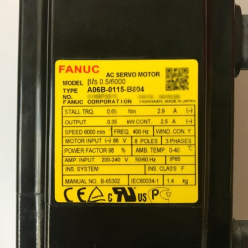 NEW FANUC A06B-0115-B804 SERVO MOTOR A06B0115B804 Fast Shipping US Free TAX - Picture 3 of 5