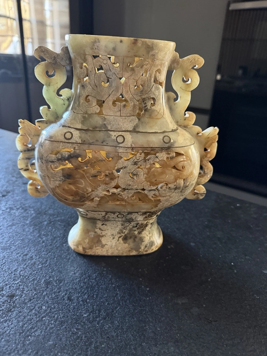 古董原始玉中国古董花瓶| eBay