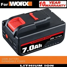 For Worx 20V WA3551 WA3551.1 WA3553.1 WA3641 WA3572 WG549 7.0Ah Li-ion Battery
