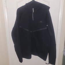 Nike Tech Fleece Windrunner Hoodie Full Zip Triple Black HV0949 010 Size XL