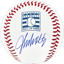 SALE! John Smoltz Signed Official HOF Logo Baseball Atlanta Braves Beckett Wit