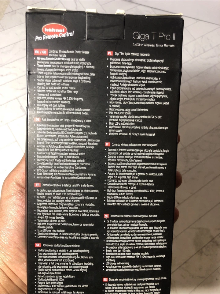 Hähnel Giga T Pro II 2.4Ghz Wireless Timer Remote for Nikon D810 D5500 D7200 - Image 4 of 4