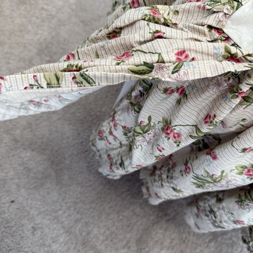 Gonna da letto floreale LL BEAN King Rose Cottagecore Pintuck Grandmacore Romance - Foto 2 di 9