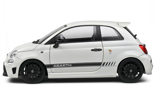 Fiat 500 Abarth F595 2022 white diecast model car S1811301 Solido 1:18 - Picture 4 of 7