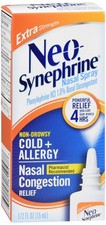 Neo-Synephrine Nasal Spray Extra Strength, Phenylephrine Damaged Box EXP 12/26