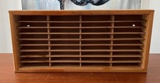 NAPA VALLEY BOX COMPANY 36 Cassette Tape Wood Storage Rack - NO DUTY