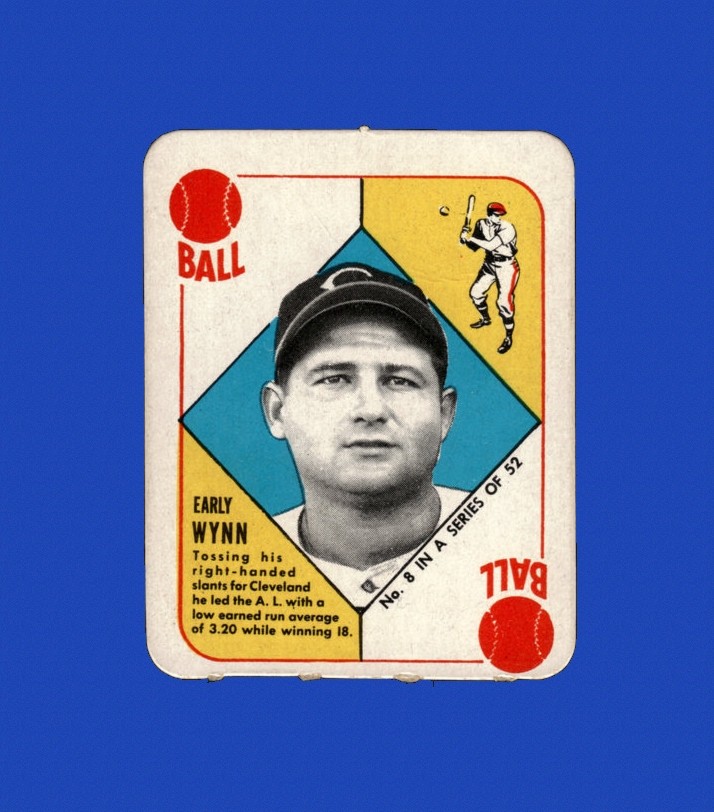 1951 Topps Red Backs Set-Break #  8 Early Wynn VG-VGEX (crease) *GMCARDS*
